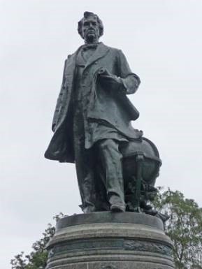 Richard Brooks, 'William Seward', bronze on stone pedestal, c. 1909